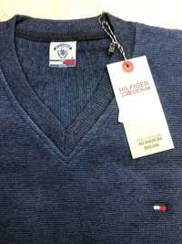 Tommy Hilfiger swetr męski ciemny niebieski S