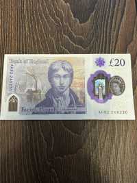 Банкнота Великобританії 20 фунтів 2018 г Прес