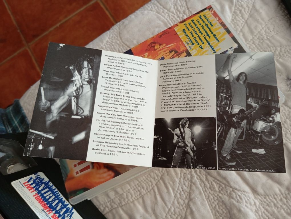 VHS Nirvana Live! Tonight! Sold Out!!