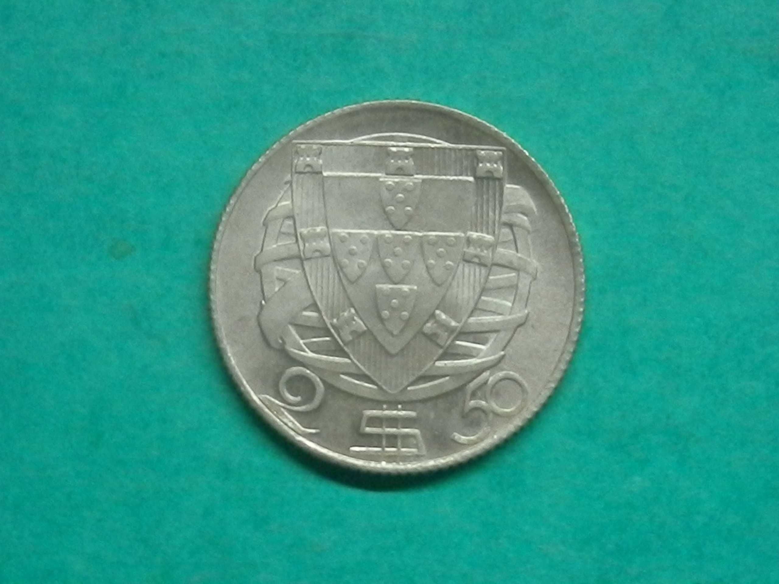 1305 - República: 2$50 escudos 1943 prata, por 10,00