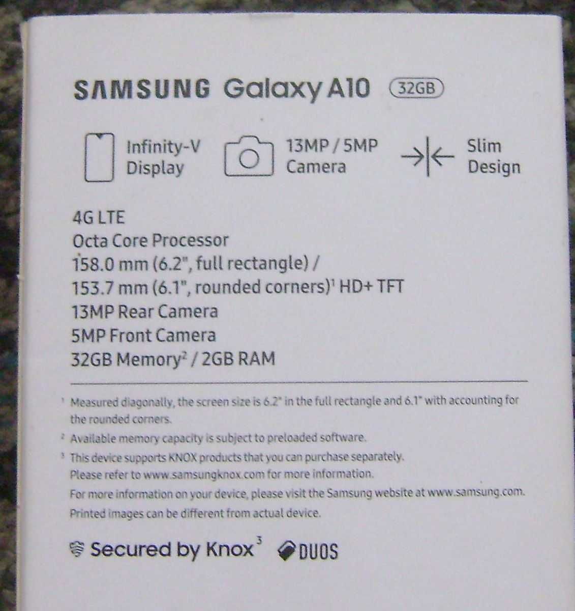 Samsung Galaxy A10 2GB ram , 32GB pamięci wewnętrznej, dual sim