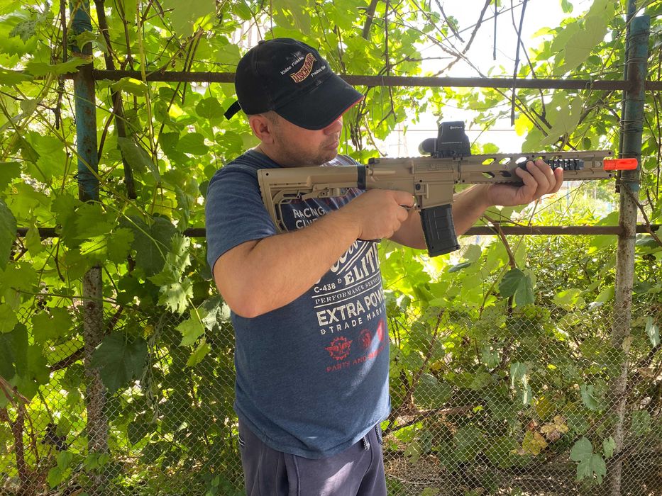 Іграшковий автомат HK416 на орбізах ДВА МАГАЗИНИ орбіган гель бластер