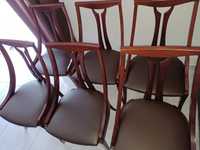 6 cadeiras de madeira em otimo estado