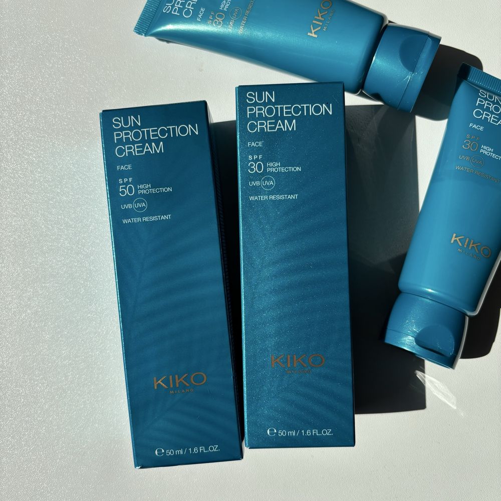 Сонцезахисний крем з spf 30/50 Kiko Milano. Крем Кіко Мілано. Від сонц