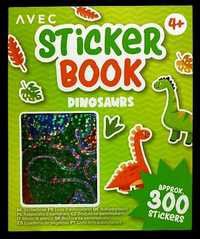 Mini książeczka z naklejkami - Dinozaury. 300 szt.