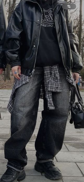 джинси чорні бершка