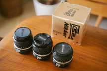 Kit de lentes Nikkor Nikon clássicas 24/2 + 35/2 + 50/1.4