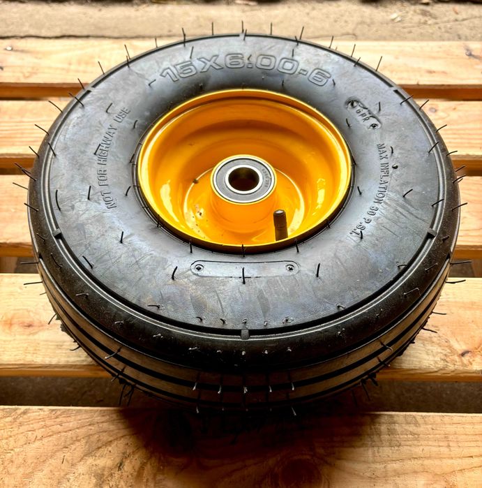 Koło zgrabiarka przetrząsarka 15x6.00-6, 6PR kompletne najtaniej PROMO