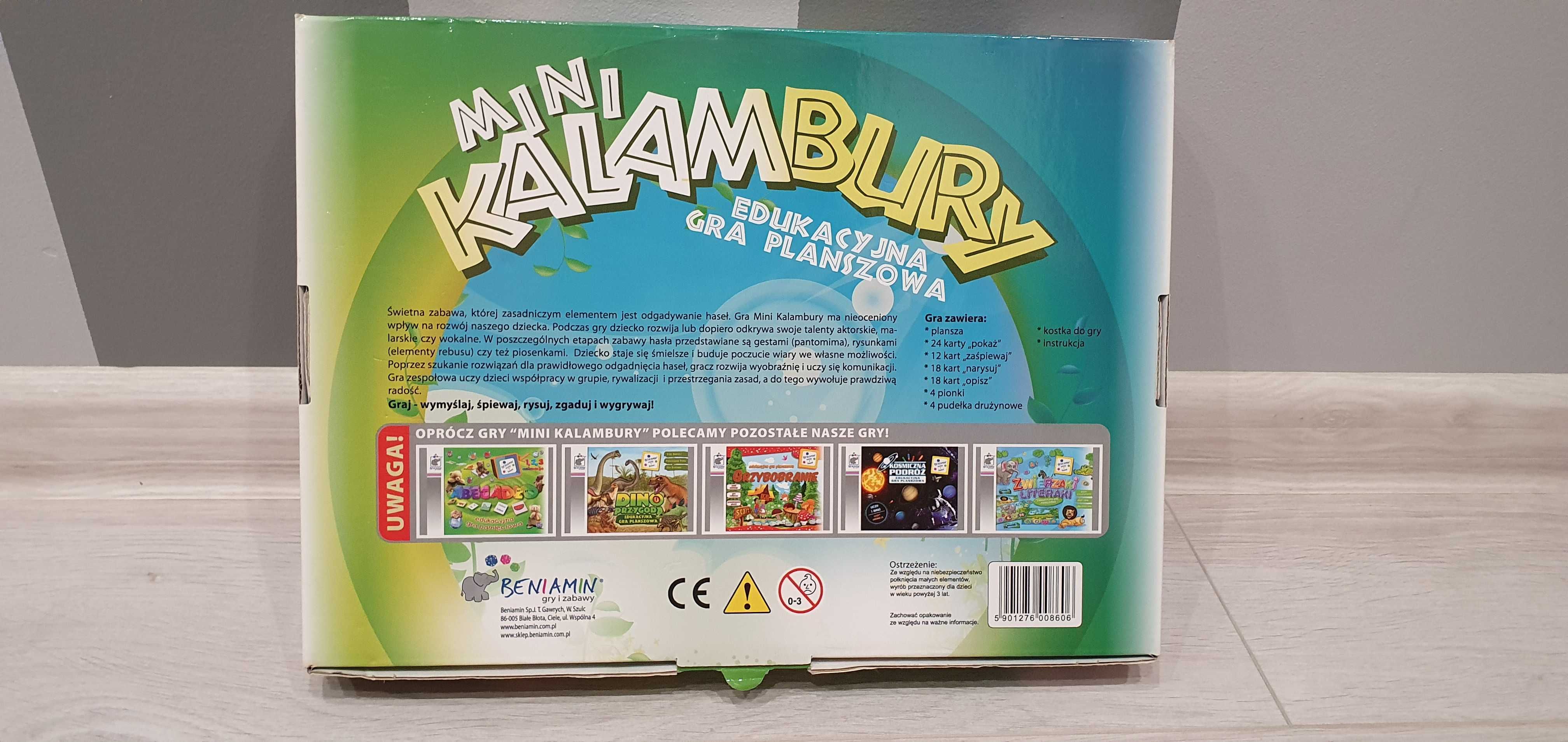 Gra planszowa edukacyjna mini Kalambury