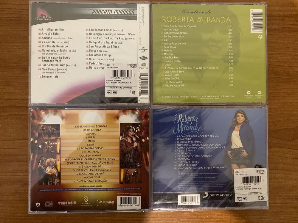Conjunto CDs Roberta Miranda