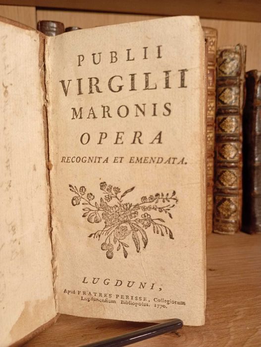 Starodruk 1770 Dzieła Publiusza Wergiliusza Marona - Rzym - Poetyka