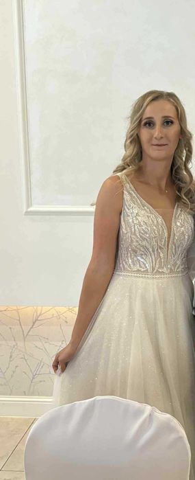 Suknia ślubna ecru 36/38