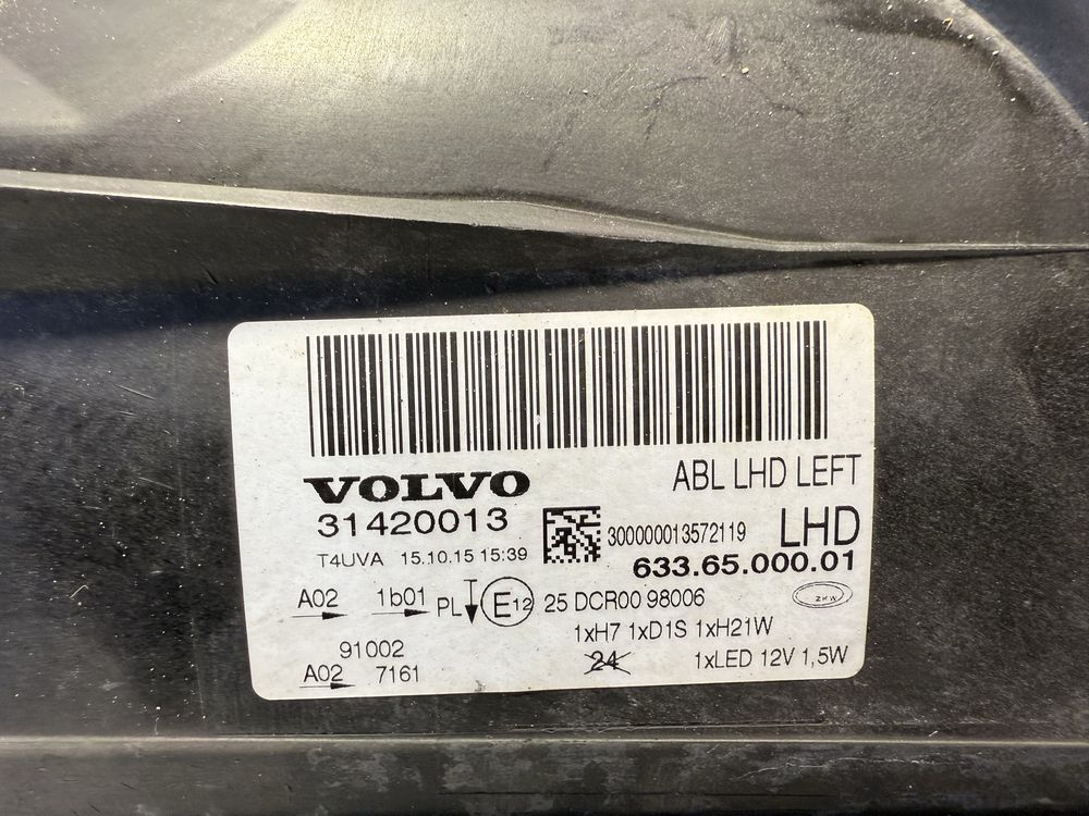 Volvo S80 V70 XC70 lampy przednie lift xenon ABL Europa
