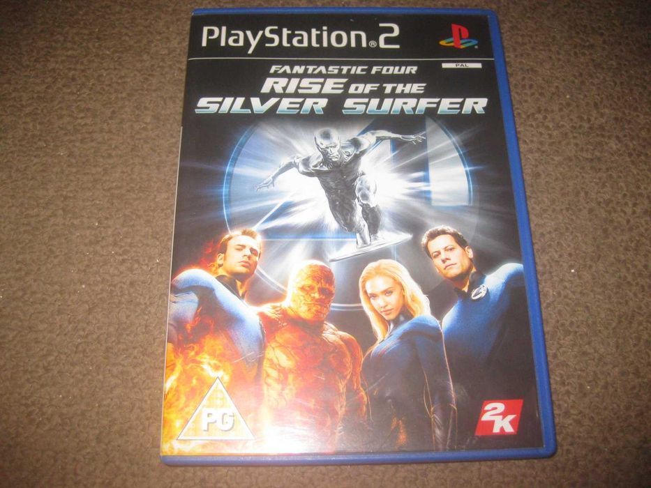 "Fantastic Four: Rise Of The Silver Surfer" Playstation 2/Completo!