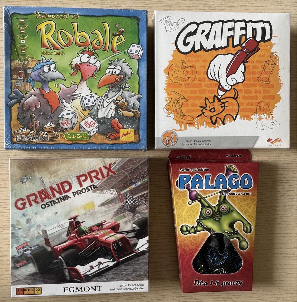 4 gry: ROBALE, Grand Prix, Graffiti, Palago