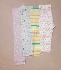 Getry legginsy spodnie _74 _ 4szt