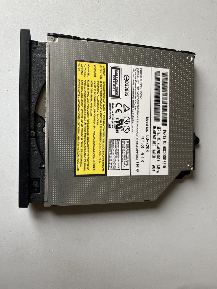 Leitor / gravador de dvd para portátil