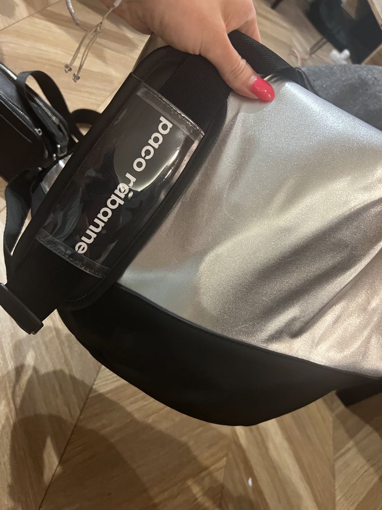 Duża torba paco rabanne oryginalna na ramie