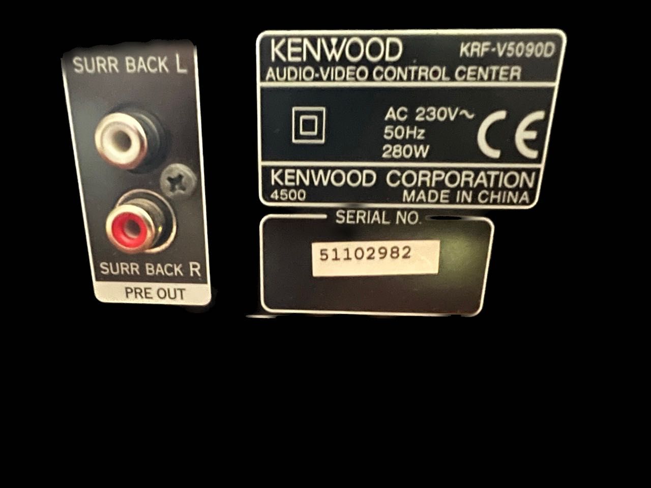 Amplituner Kenwood KRF-V5090D 5x100W + Zestaw głośników `