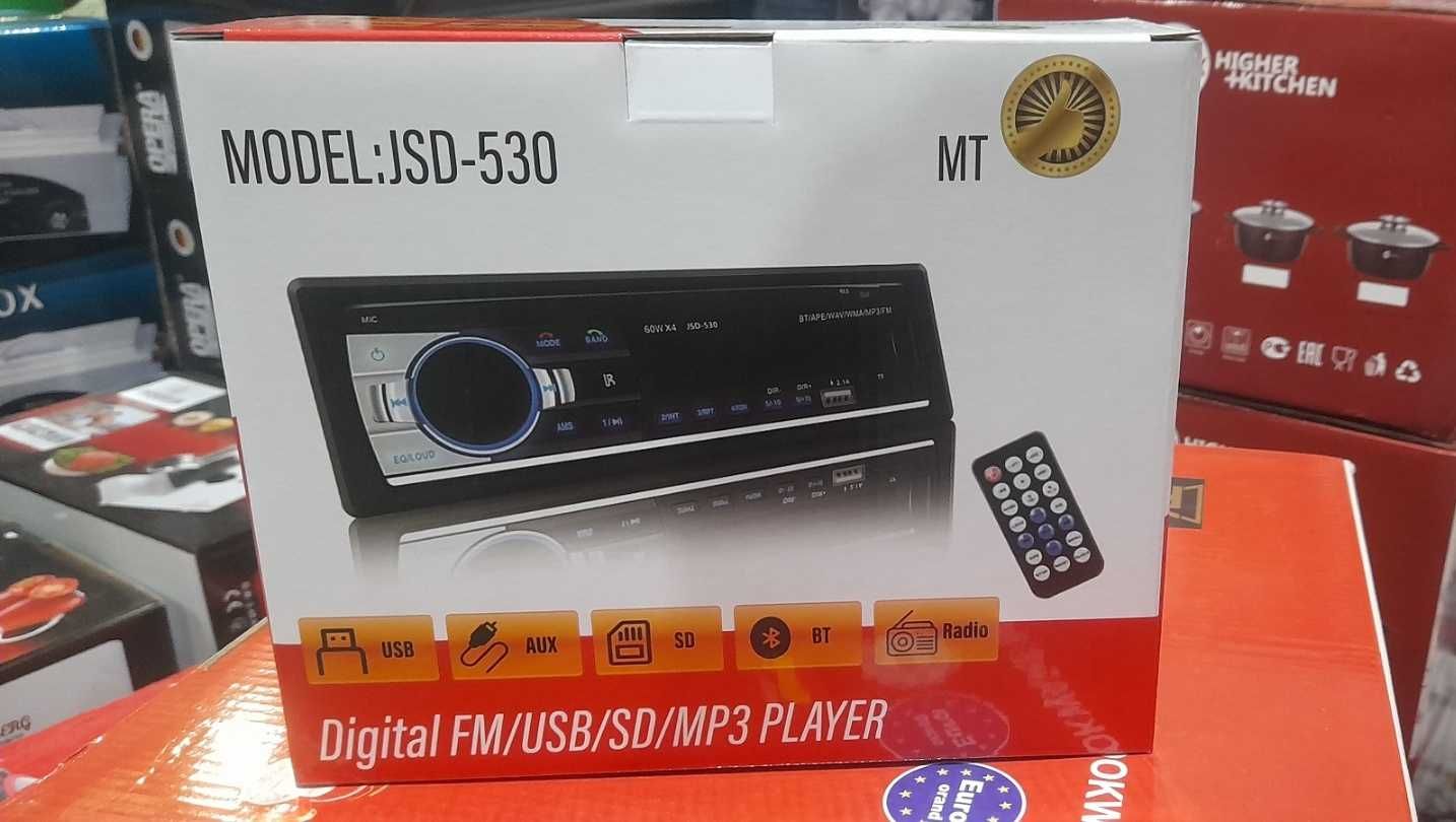 Автомагнитола  pioneer JSD-530 BT с Bluetooth и AUX+пульт ду