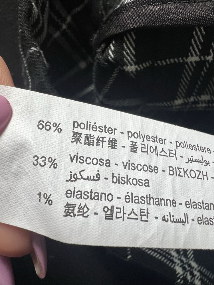 Stradivarius plisowana spódniczka mini  w kratkę r. XS