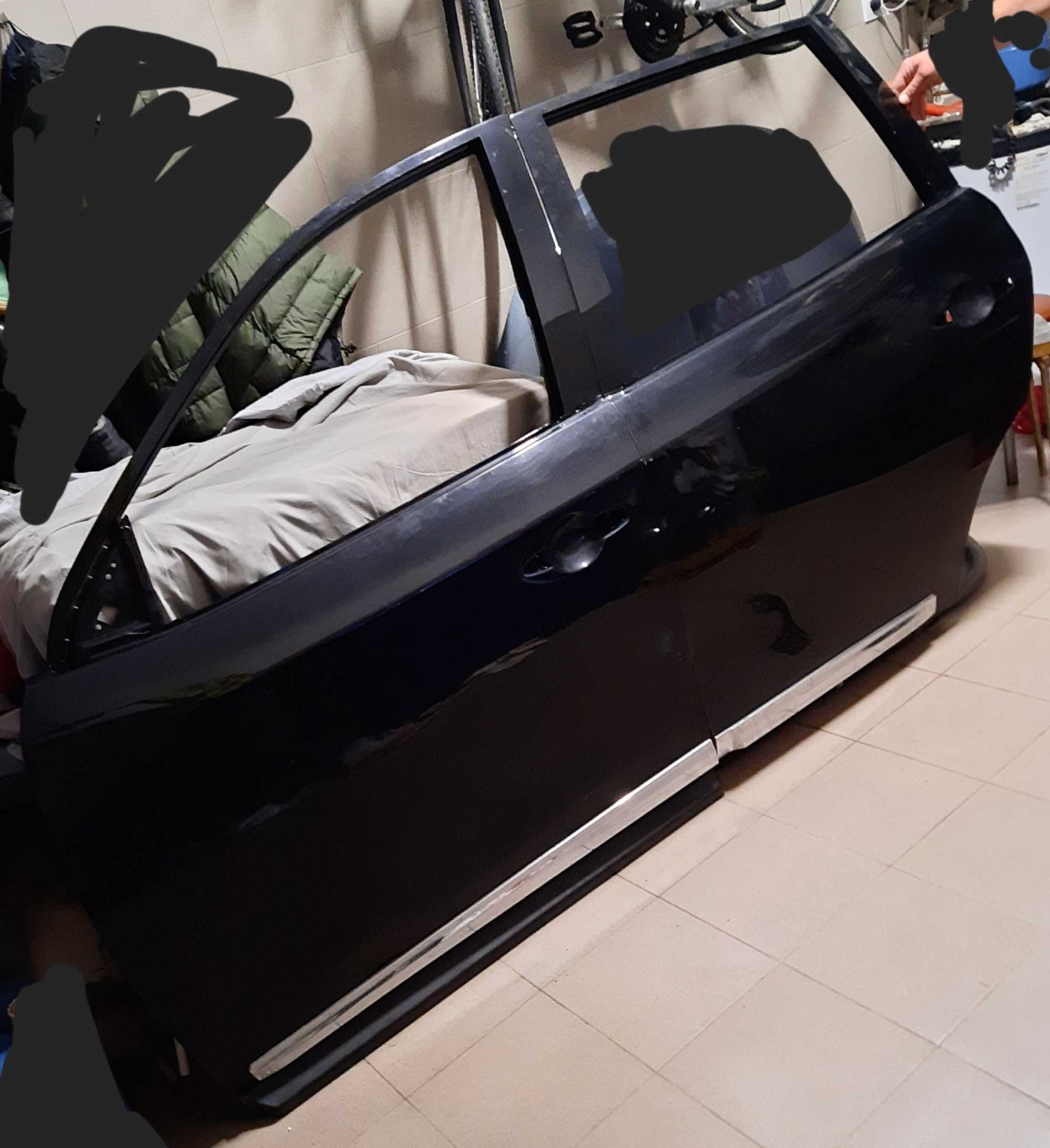 Drzwi wejściowe czarne pathfinder r52 IV 4 usa cale przod tyl