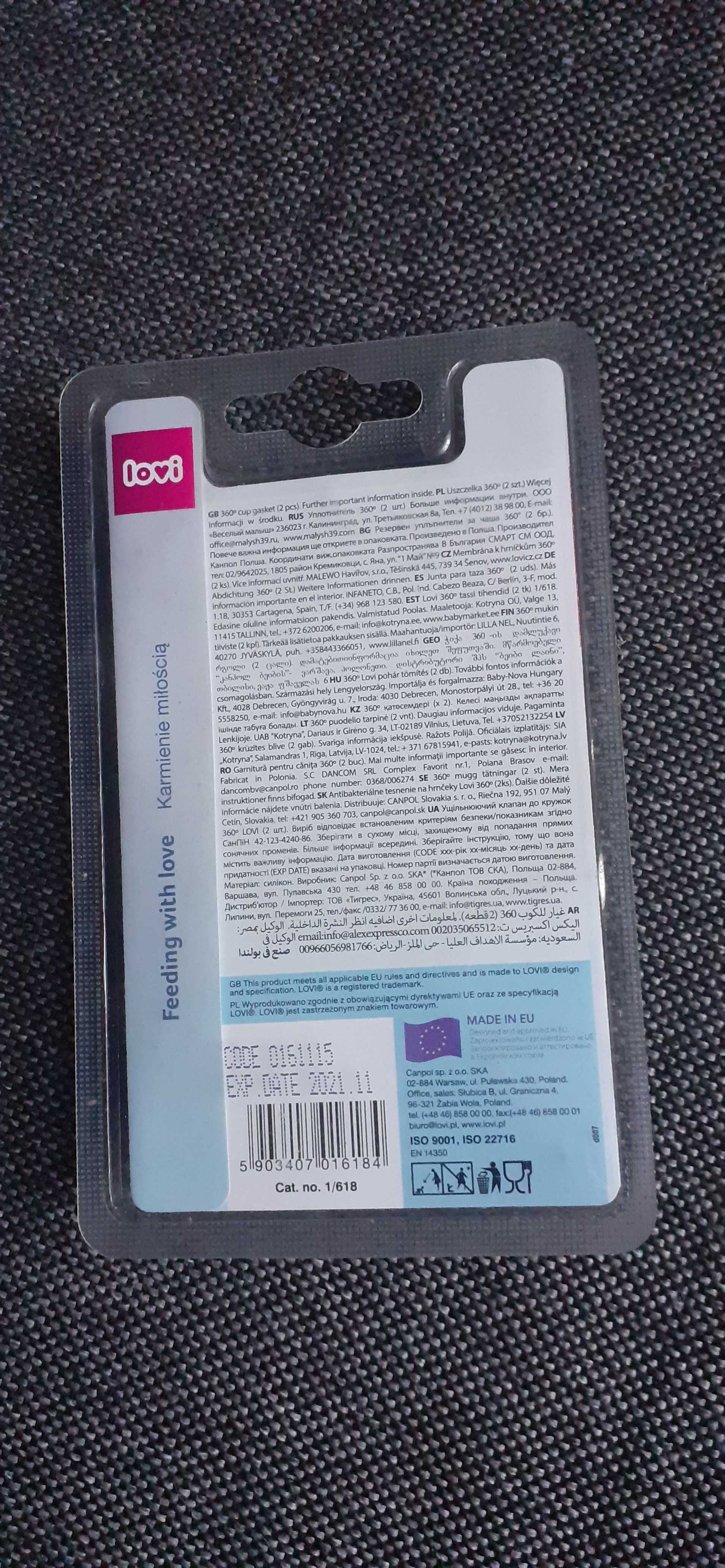 Zabezpieczenia do kontaktów i uszczelka na kubek
