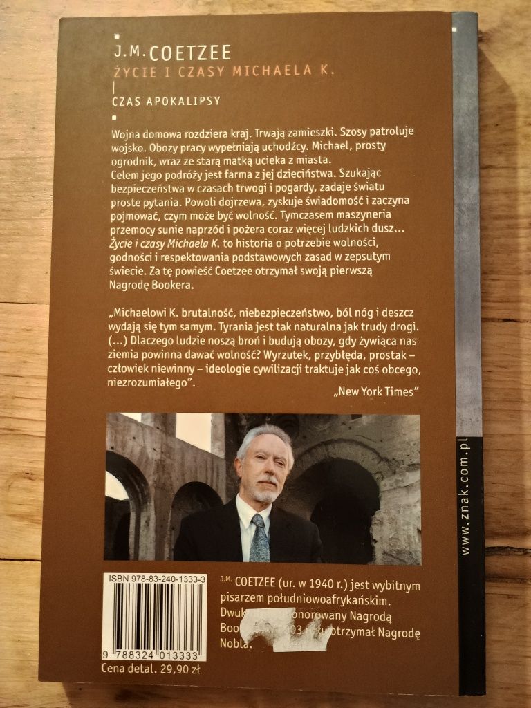 Życie i czasy Michaela K. J.M COETZEE