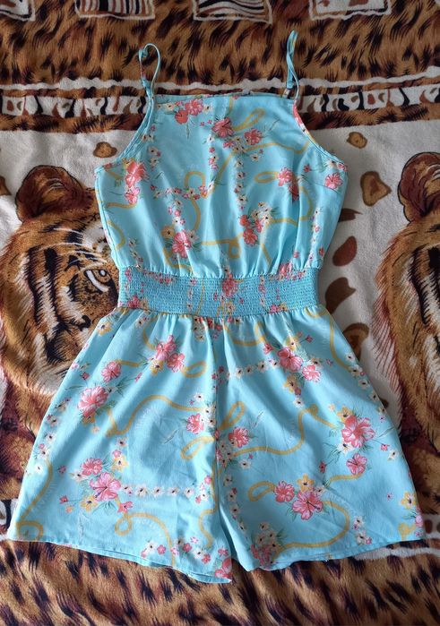 Комбенизон летний в цветочек