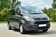 Ford Tourneo Custom 2,2_TDCi_125Km_Long_Skóra_Grzana_Klima_Nawiewy_8-Osobowy_Super_Stan_