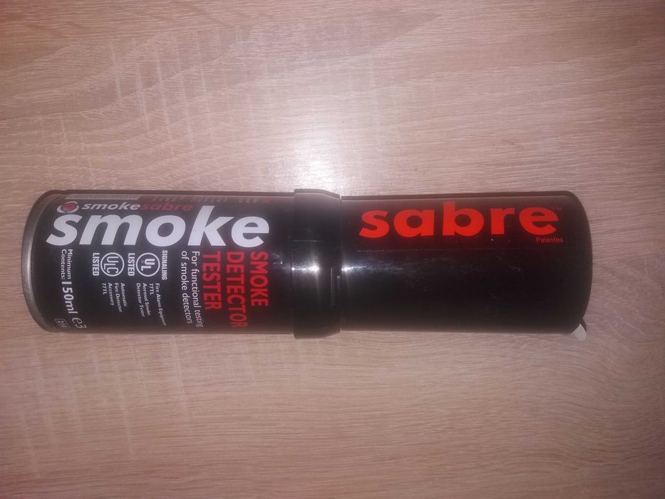 Nowy gaz do czujek testowania sabre smoke