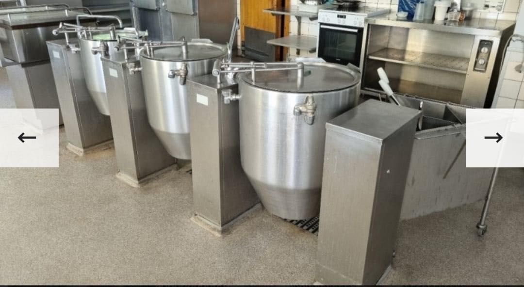 Kotły warzelne - zestaw trzech kotłów 20, 40, 60 L