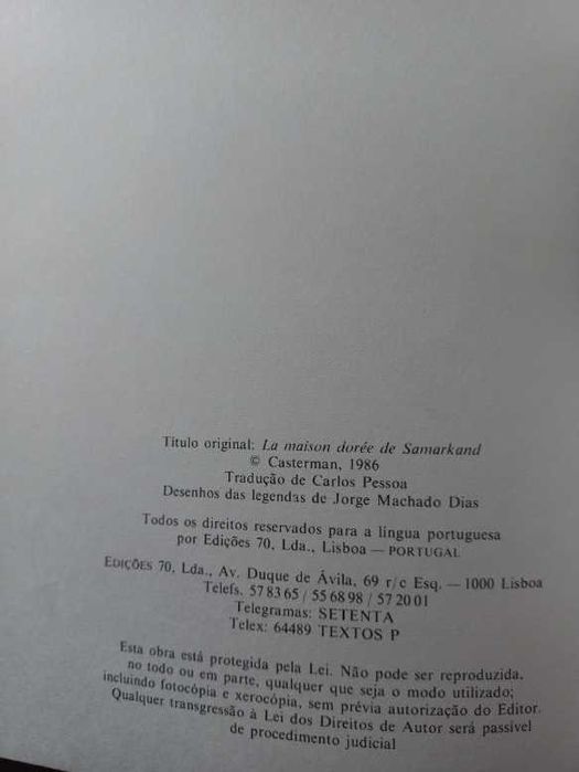 Corto Maltese - A Casa Dourada de Samarcanda - Hugo Pratt