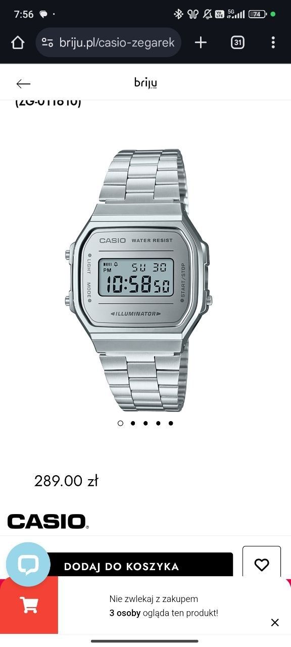 Zegarek elektroniczny Casio