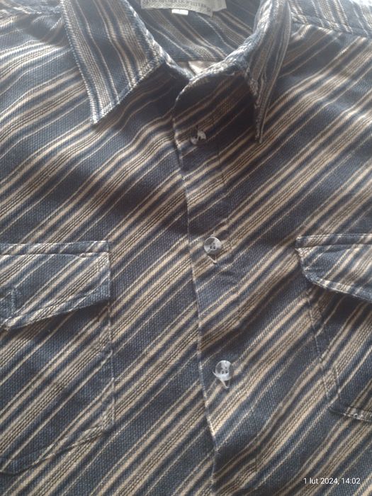 Męska koszula sztruksowa, rozm L