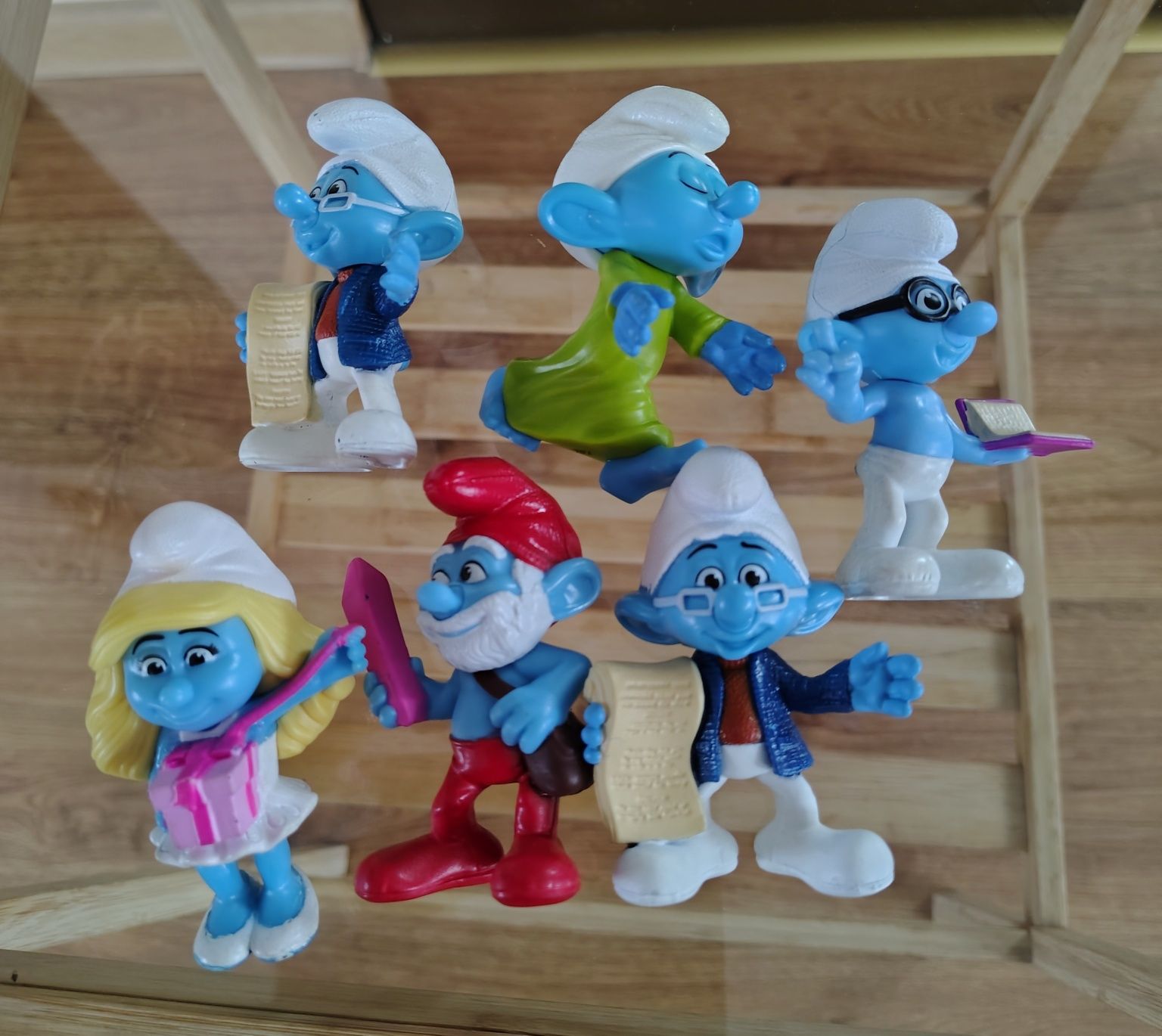 Figurki kolekcjonerskie Smerfy McDonald's 2013 r 6 szt.
