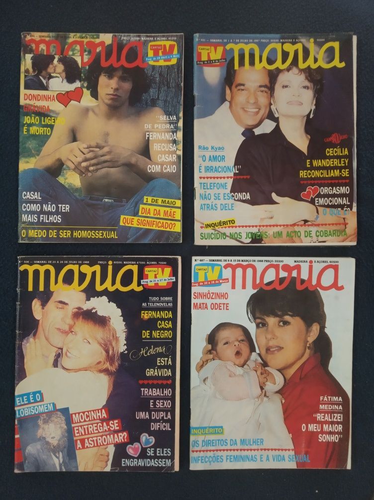32 revistas MARIA ( anos 80 e 90 )