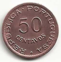 50 Centavos de 1957, Republica Portuguesa, Angola