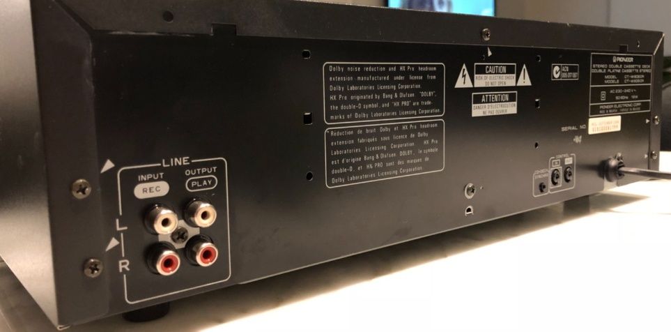 Cassete deck Pioneer ct w606dr