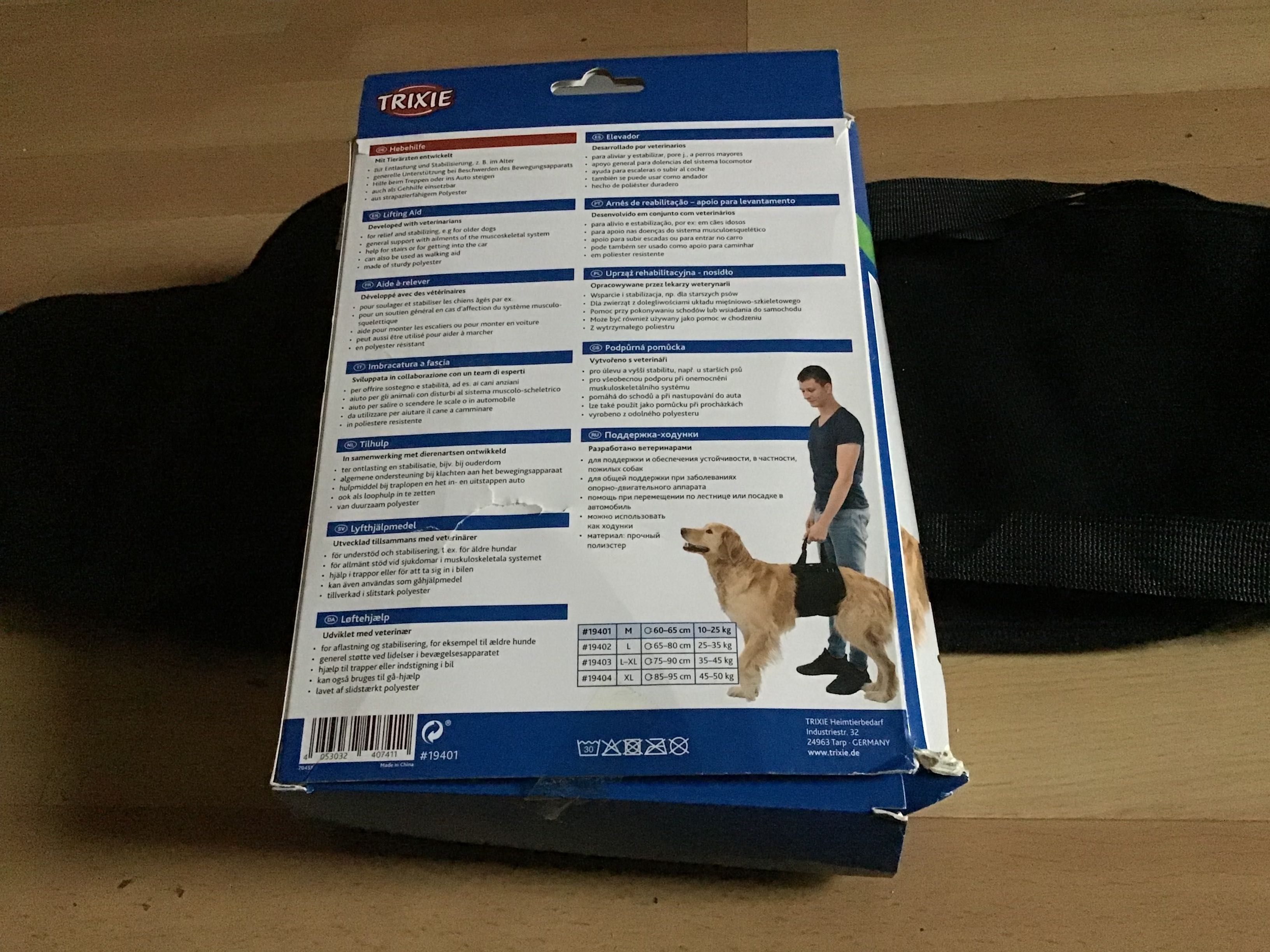 Uprząż rehabilitacyjna - nosidło dla psa 10-25 kg