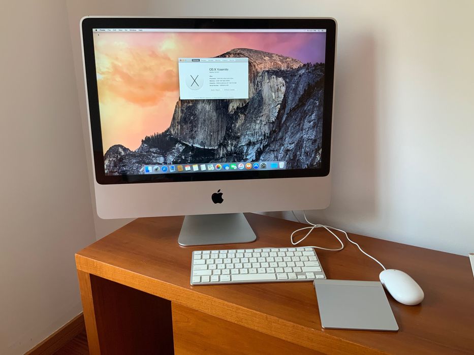 iMac 3.06 GHz intel core 2 Duo, 8 GB, NVDIA 512 MB, track pad wireless