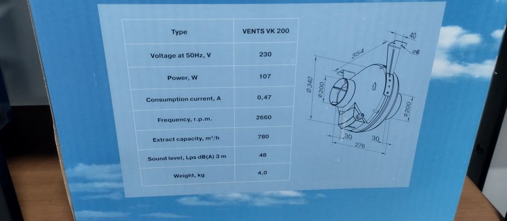 Extratores de Ar VK Vents Várias potências tubos 100,125,200mm