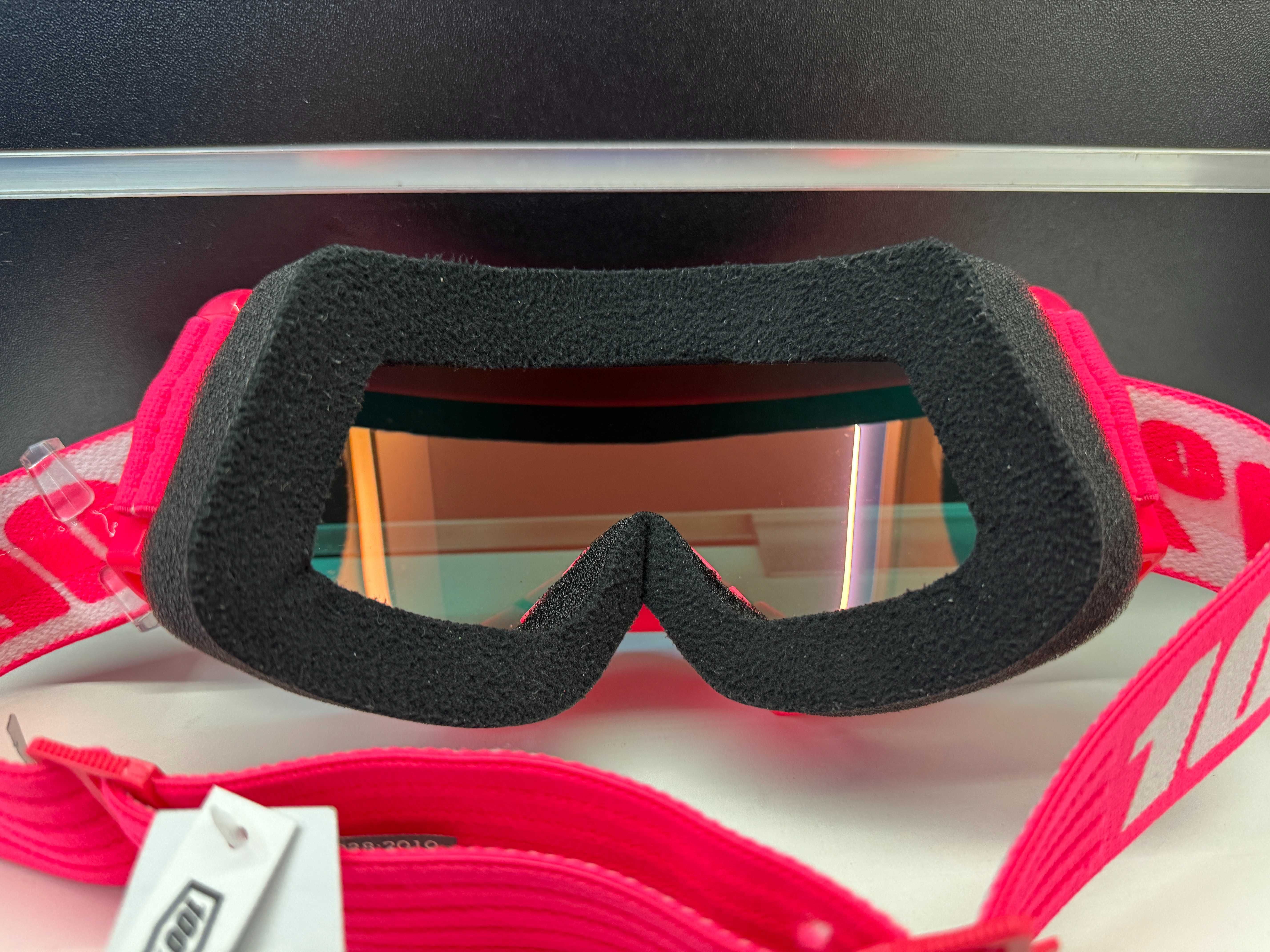 Google 100% Strata 2 Moto/MTB różowe
