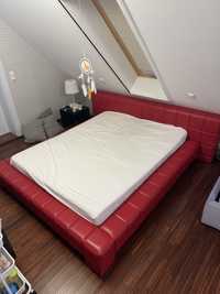 Łóżko tapicerowane KLER 160x200 z materacem tempur