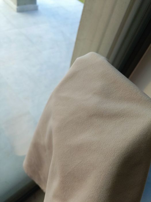 4 szt. Zasłony i 3 bieżniki, gruby welur premium, eurofirany, j. Beż