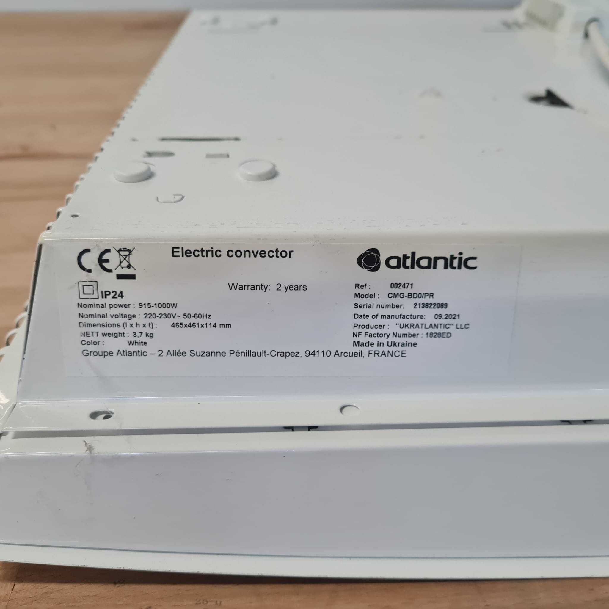 Grzejnik elektryczny 1000w Atlantic