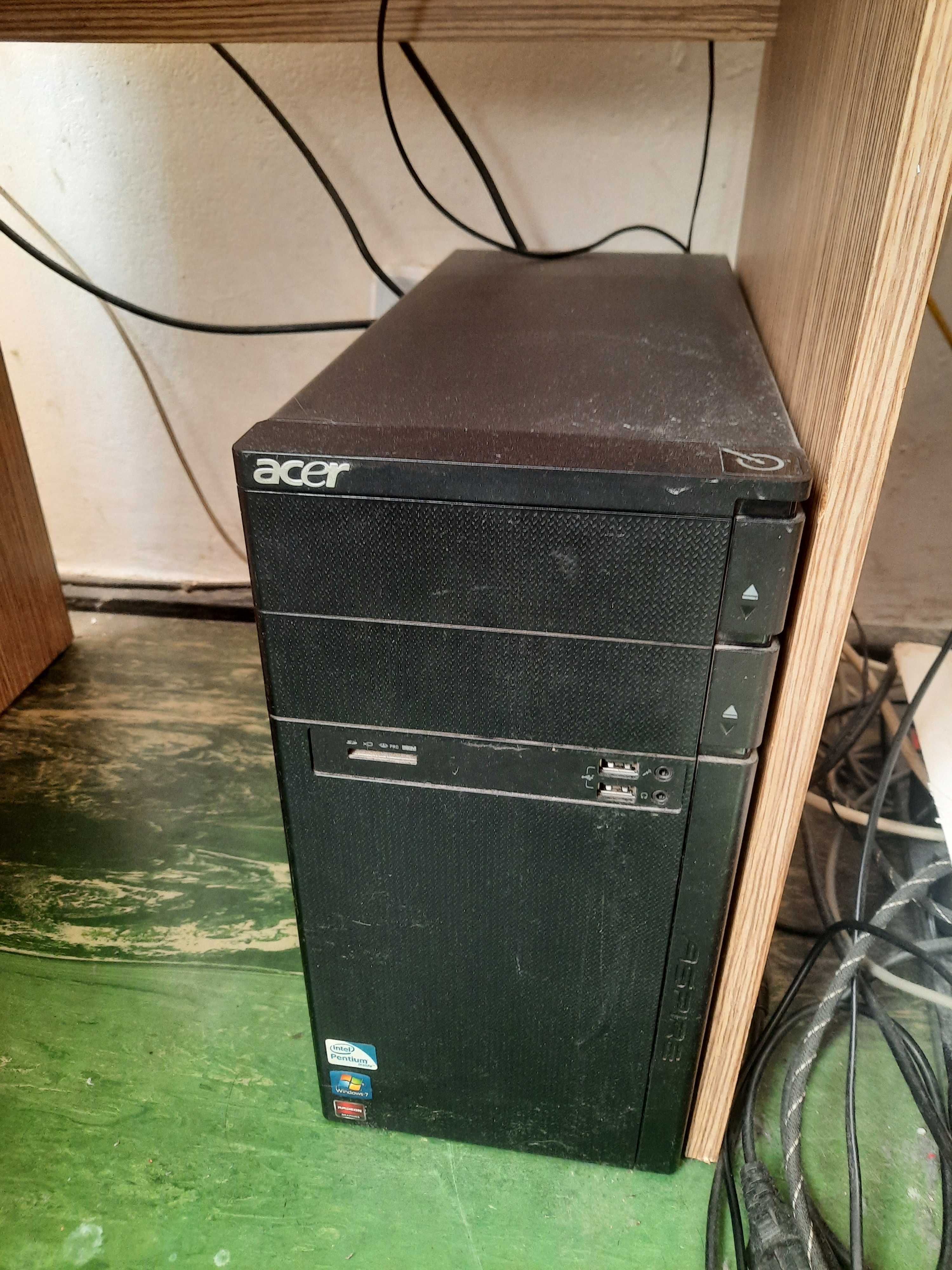 Komputer acer aspire m1930 + myszka + monitor + głośniki + klawiatura