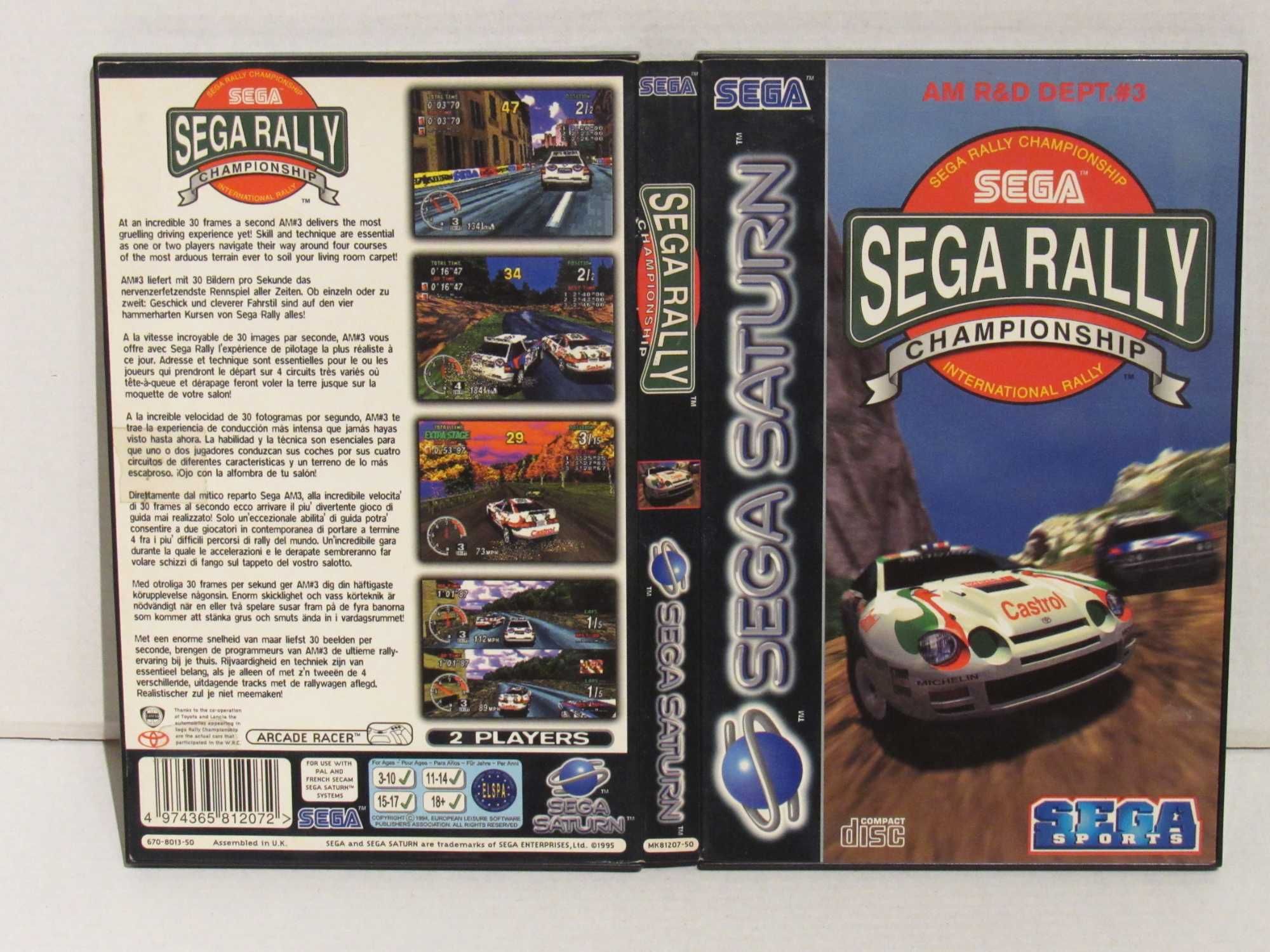 Jogo Sega Saturn Sega Rally Championship completo