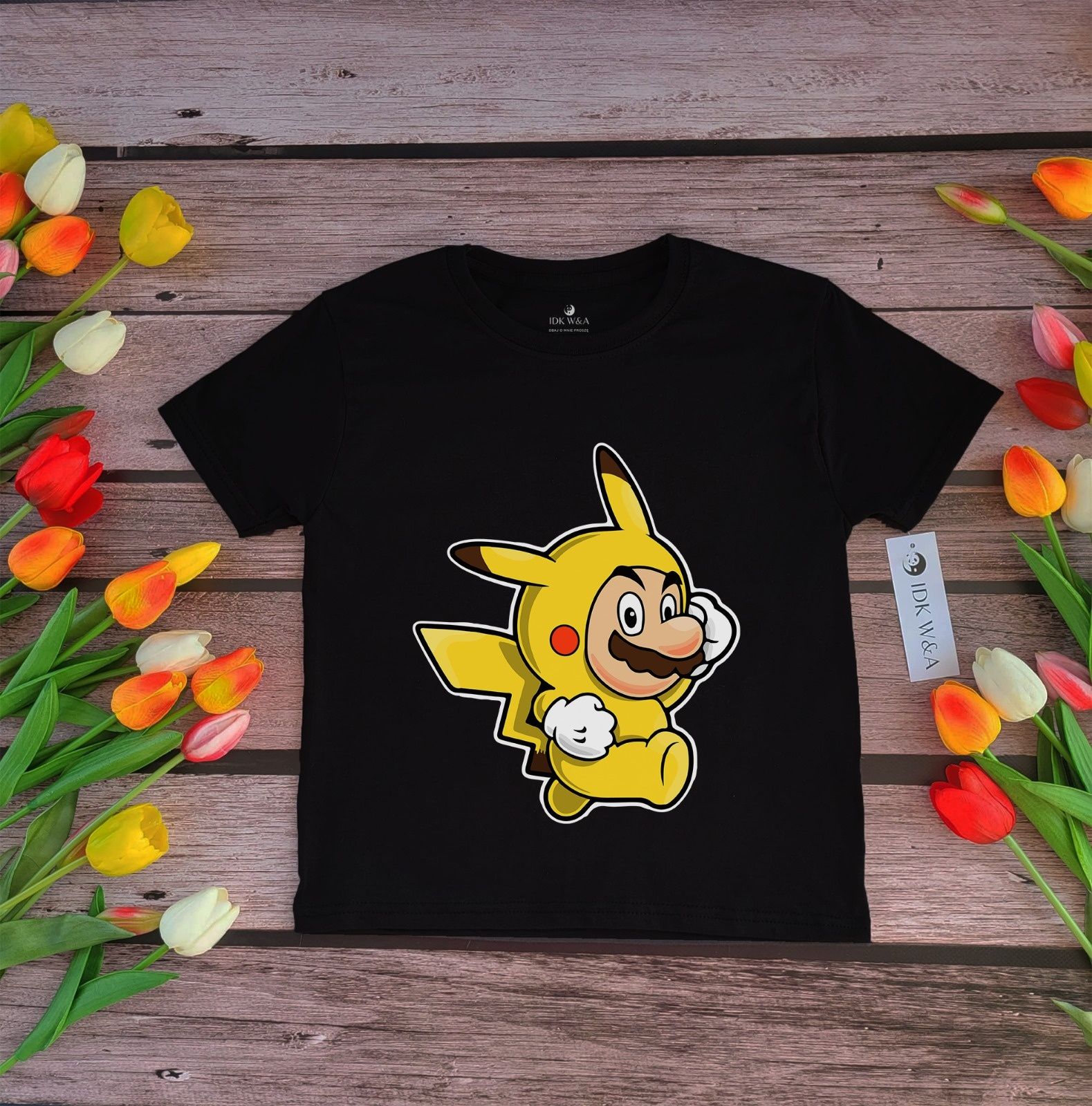 Koszulka pikachu Mario rozmiar 104-164cm