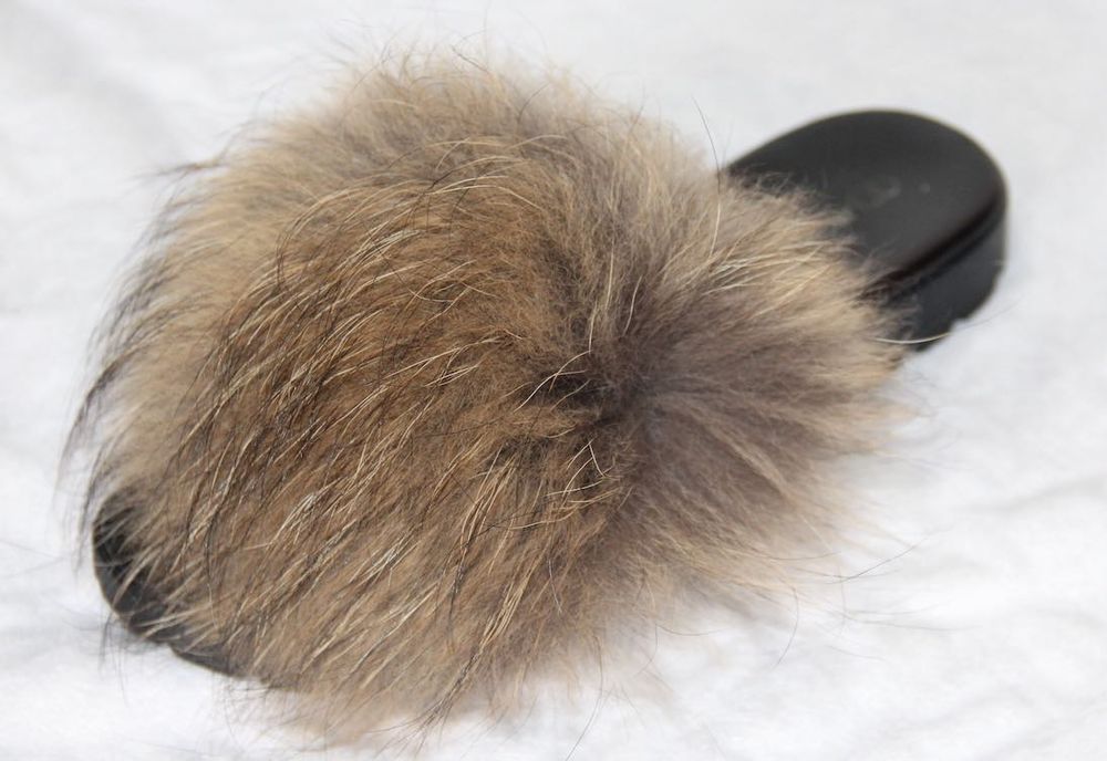 OCHNIK klapki skóra skórzane futerko futro jenota 39 czarne